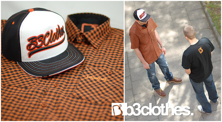 B3 Stret Check Shirt and Cap