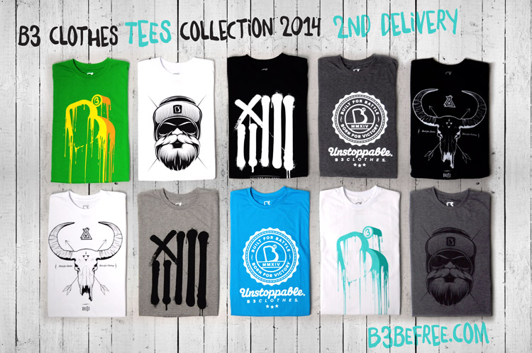 B3 Clothes. T-shirt 2014. 2nd Delivery
